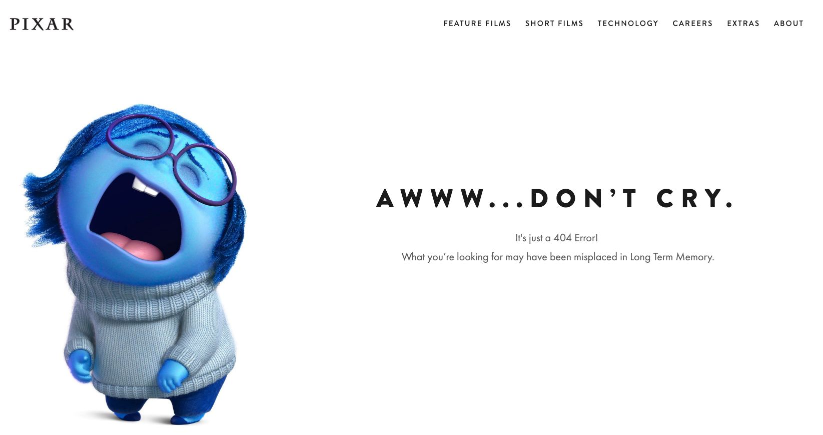 pagina 404 Pixar pagina 404 Pixar