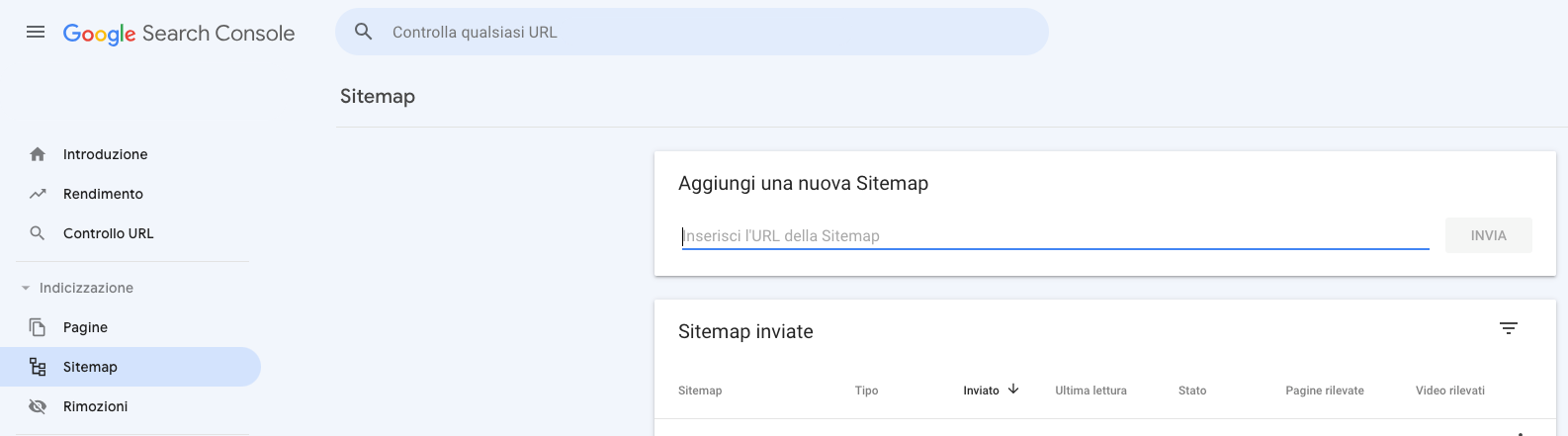 creare una sitemap e inviarla a Google creare una sitemap e inviarla a Google