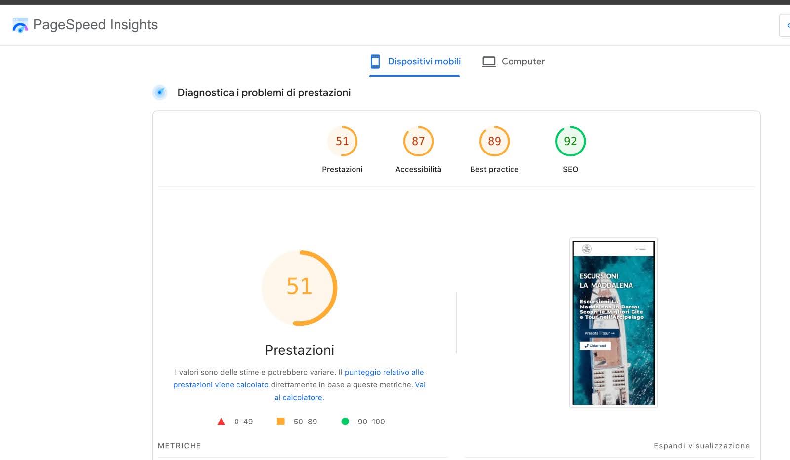 Seozen Turbo per DelfinoTours Ma a un certo punto qualcosa si è inceppato: