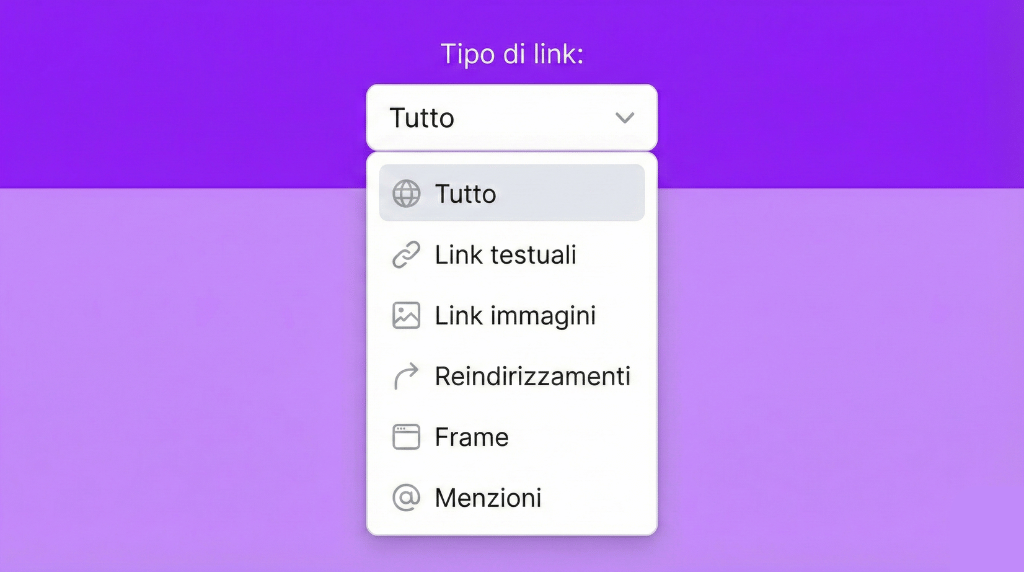 Ottieni una visione dettagliata dei tuoi backlink.