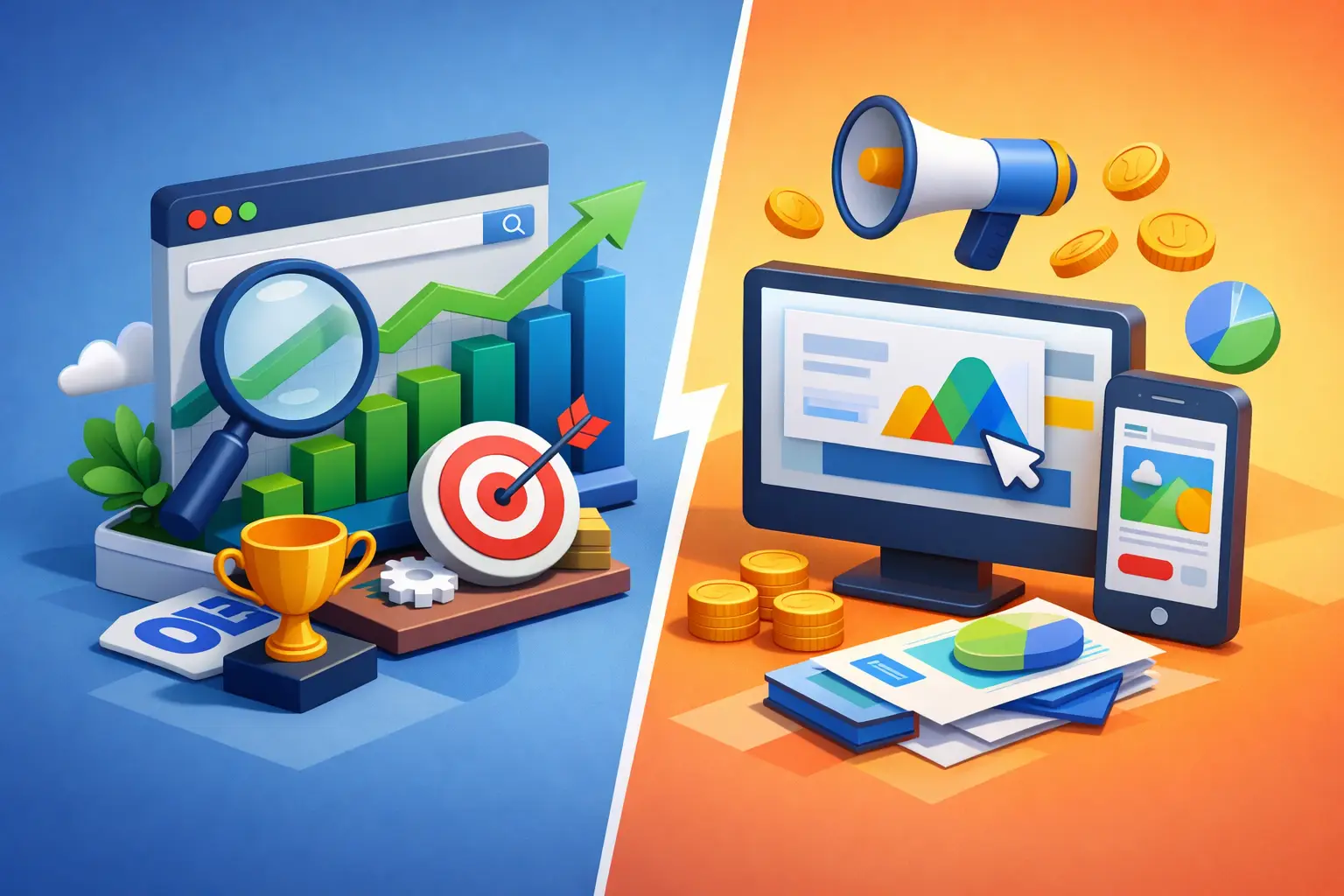 SEO vs Google Ads: cosa conviene davvero