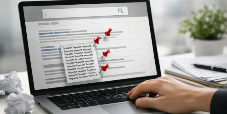 Esempi di keyword stuffing da evitare